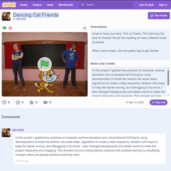 Scratch Dancing Cat Friends